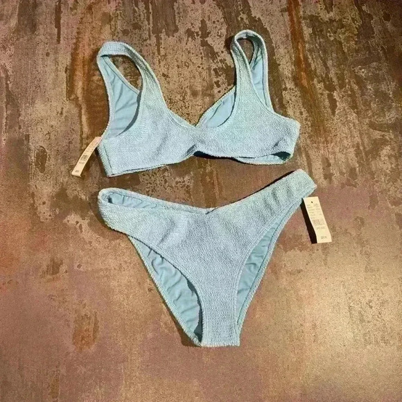 PacSun Other - Pacsun Two Piece Light Blue Bikini Size Medium and Large New With Tags
